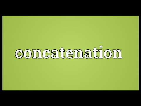 Concatenation Meaning