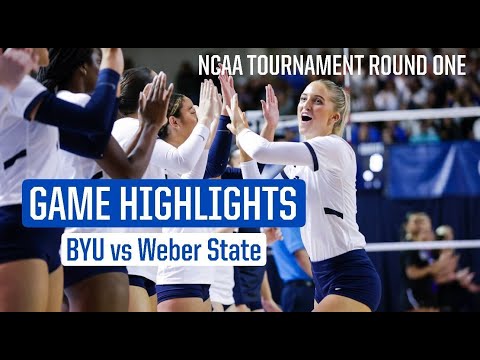 BYU Women's Volleyball vs Weber State | Full Game Highlights (2023)