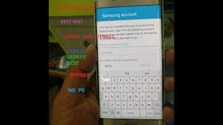 How to bypass samsung account lock / reactivation lock android 7.0 on s6 / s6Edge. Best and easy way