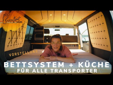 Bettsystem und Küche macht alle Transporter zum Camper: VANFITTERY Bett + Küche aus der Reihe Van