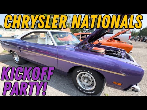 Chrysler Nationals 2025 Kickoff Car Show | Mopar Classic and Muscle Cars Including Plymouth & Dodge