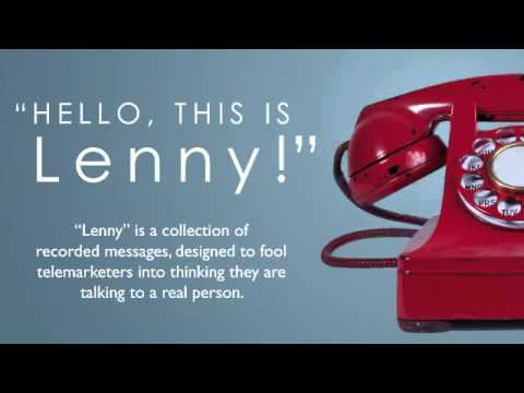 Fire extinguisher telemarketer tells Lenny to "Just hang up, okay?"
