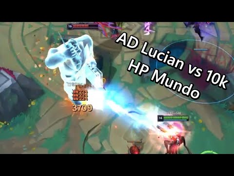 When Lucian Press R on 10k HP Mundo