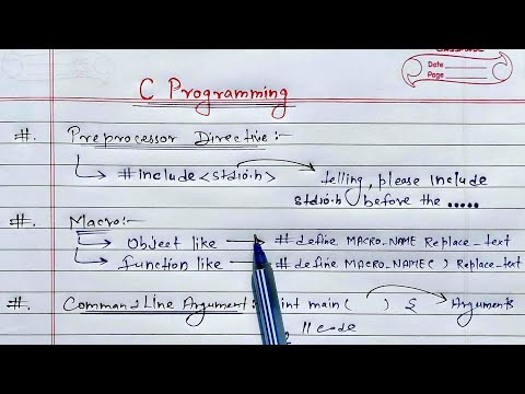 C Preprocessor Macrosdefine Command Line Argument C Programming Learn Coding