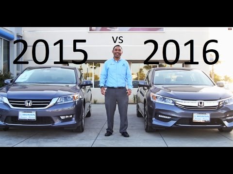 2016 Honda Accord VS 2015 Accord Comparison V6 equipment review
