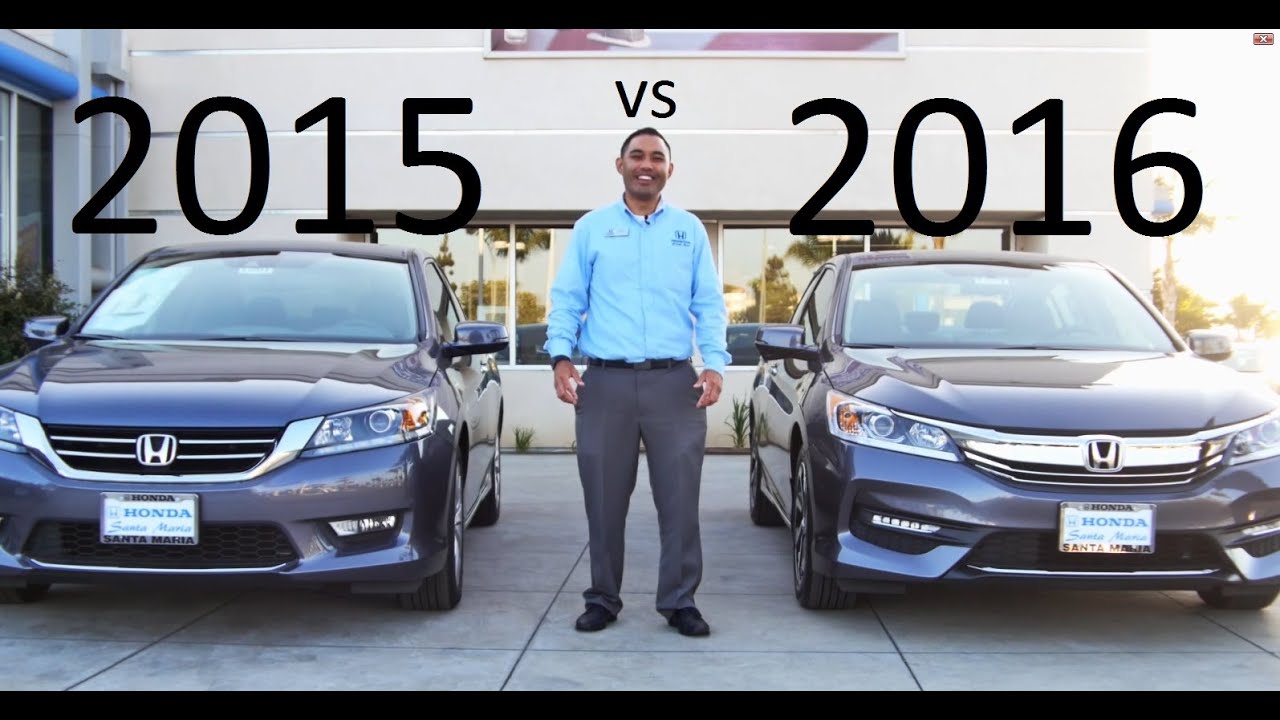 2016 Honda Accord VS 2015 Accord Comparison V6