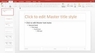 Manual on Changing Font Size and Colour of the Title in Slide Master