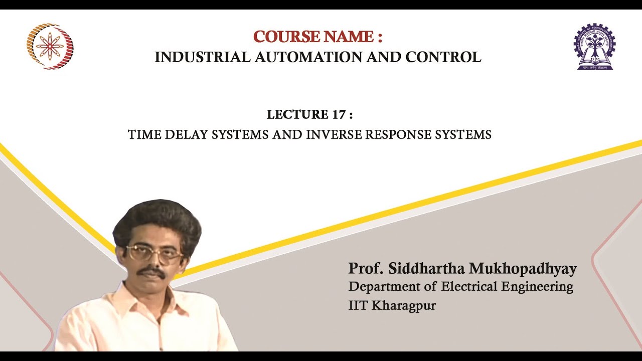 Lecture 17 : Time Delay Systems and Inverse Response Systems