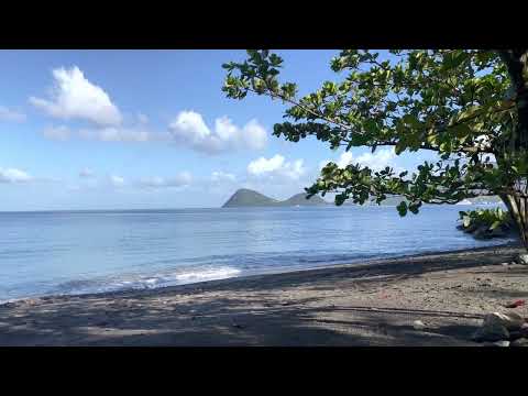 Morning at the beach at Secret Bay, Dominica