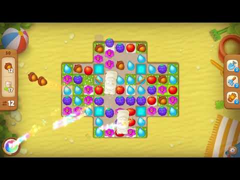 Gardenscapes level 50 No Boosters - 21 Moves 🌱 Gameplay Walkthrough Playrix
