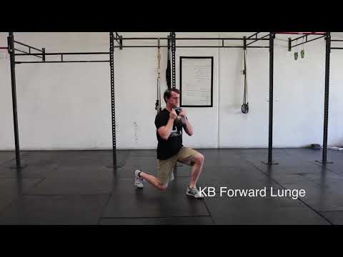 Kettlebell Goblet Forward Lunge Clip