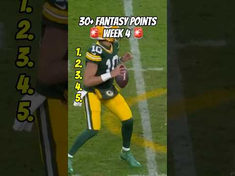 5 Players Who Will Score 30+ Fantasy Points in Week 4 of Fantasy Football 🔥