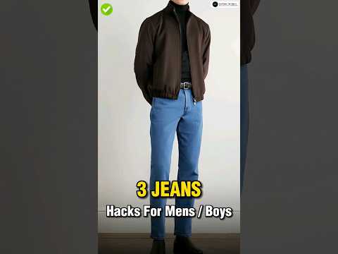 3 Jeans Hacks Every Men Should Know ✅ || #shorts #viral