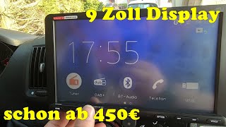 9 Zoll Display im Radio  für Wohnmobil Fiat Ducato Pössl 2Win Plus - Sony XAV-AX8050D einbauen