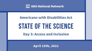 ADA State of the Science Day 3: Access and Inclusion