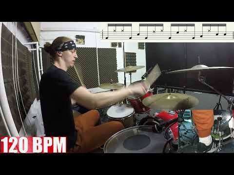Funky Syncopation Groove - With Linear Elements | Drum Lesson
