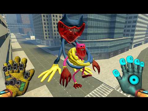 The cursed monster Huggy Wuggy has terrified everyone in the city | Garry's Mod