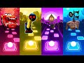 Lightning McQueen Eater vs Train Choo Choo vs Spider House Head vs Siren Head   Tiles Hop EDM Rush