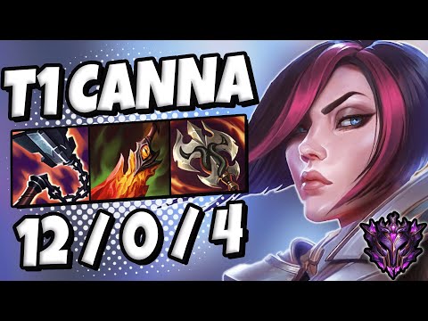 T1 Canna FIORA vs RIVEN [ TOP ] Patch 11.22 Ranked Master Korea ✅
