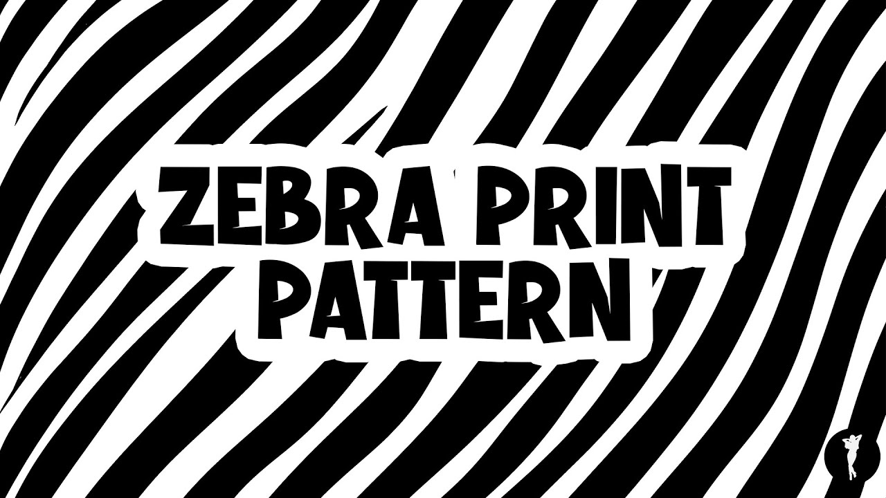 Simple Zebra Print Pattern Background Creation Design
