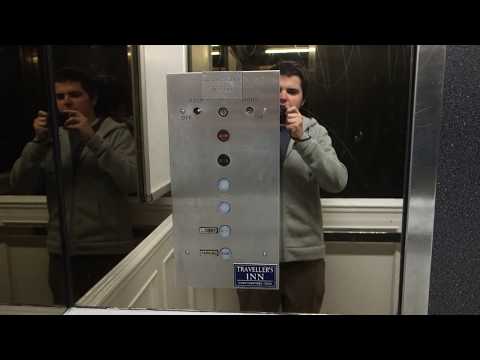 EPIC, RARE 60s Montgomery Hydraulic Elevator at Island Travel Inn, Victoria, BC