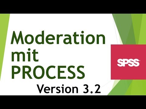 Moderation with PROCESS (v. 3.2) in SPSS: Calculating and interpreting data - Analyzing data in S...