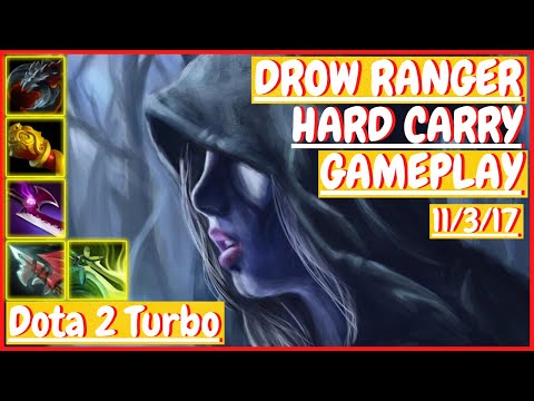 Drow Ranger 11/3/17 [HARD CARRY] [Gameplay DOTA 2 Turbo] 7.31
