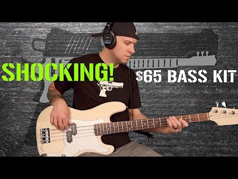 $65 eBay DIY P Bass kit unboxing, build, and review...SHOCKING!!!