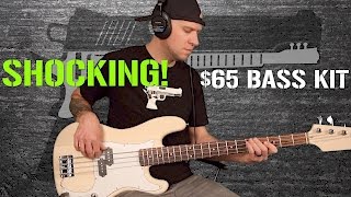 $65 eBay DIY P Bass kit unboxing, build, and review...SHOCKING!!!