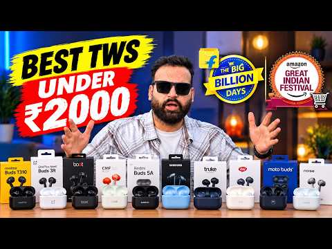 Best TWS Earbuds Under ₹2,000 | Flipkart BBD Sale 2026 & Amazon Great Indian Festival 🔥