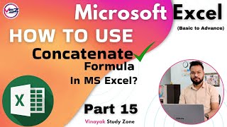 Download the video "HOW TO USE CONCATENATE FORMULA IN EXCEL?| CONCATENATE FORMULA| MS EXCEL PART 15| MS EXCEL TUTORIAL"