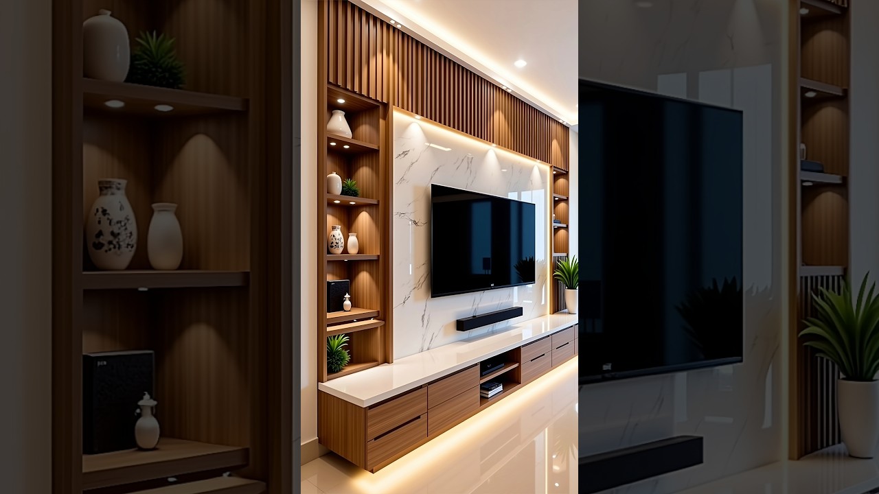 TRENDY Modern TV Unit Ideas for a Stylish Living Room | 2025 Home Interior Trends