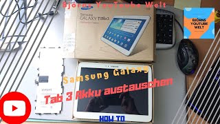 Samsung Galaxy Tab 3 Akku austausch Deutsch replacement fix it