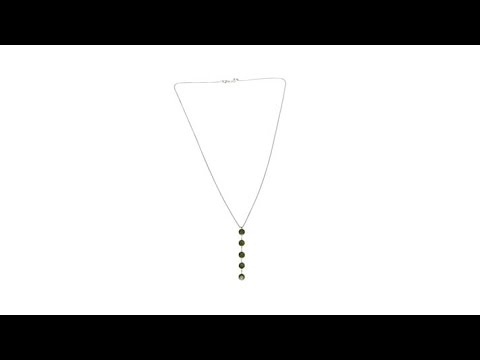 Jade of Yesteryear Nephrite Jade "Y"Shape Necklace