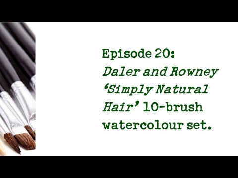 Product Review 20 - Daler & Rowney Simply Natural Hair Brush Zip Case