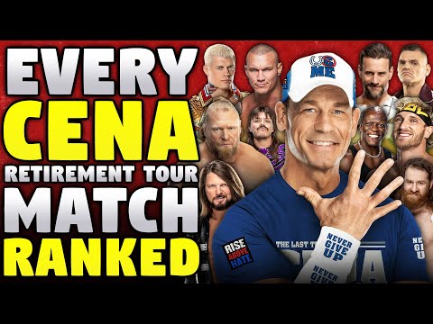 EVERY John Cena WWE Retirement Tour Match Ranked From WORST To BEST