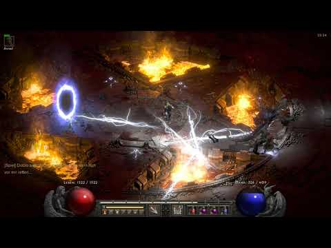 Diablo 2 Resurrected - Hell - 552% magic find - Chaos Sanctuary farming run with Assassin in 2 min.