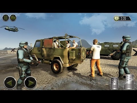OffRoad US Army Helicopter Prisoner Transport Game Android Gameplay