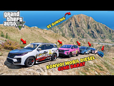 Konvoi Mobil Diesel Cumi Darat Menuju Ke Atas Gunung Tertinggi - GTA 5 MOD