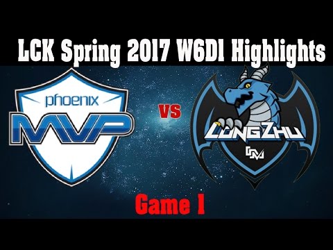 [Game Highlights] MVP vs LZ Game 1 LCK Spring 2017 W6D1 MVP vs Longzhu Highlights