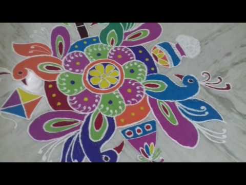 HTM RANGOLI DESIGN (SANKRANTHI SPECIAL) - BY SRILATHA