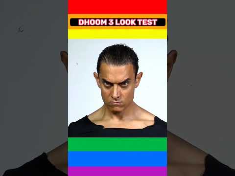 DHOOM 3👁️LOOK TEST AAMIR KHAN @filmyfactshere #shorts