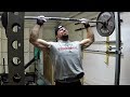 Vlog #74: 170lbs Strict Press Triples | 5x5 Larsen Press | Seal Rows