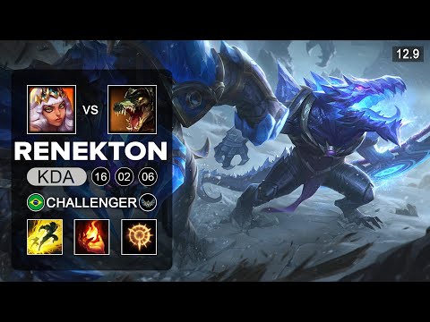 Renekton vs Taliyah Mid - BR Challenger - Patch 12.9 Season 12