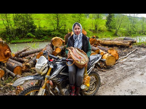 Solo-Leben in den Bergen: Angelabenteuer und Kochen mit frischem Fang!