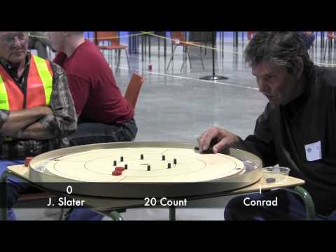 2012 World Crokinole Championships Finals - Conrad v Slater 2/4