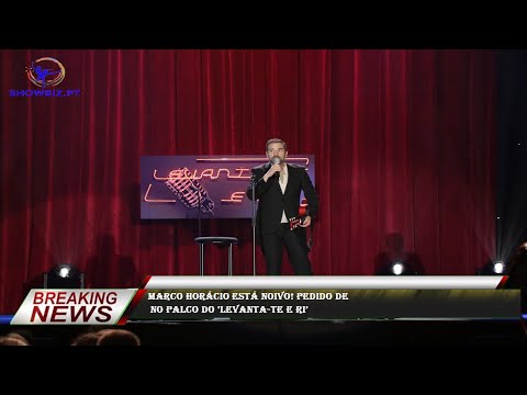 Marco Horácio está noivo! Pedido de  no palco do ‘Levanta-te e Ri’