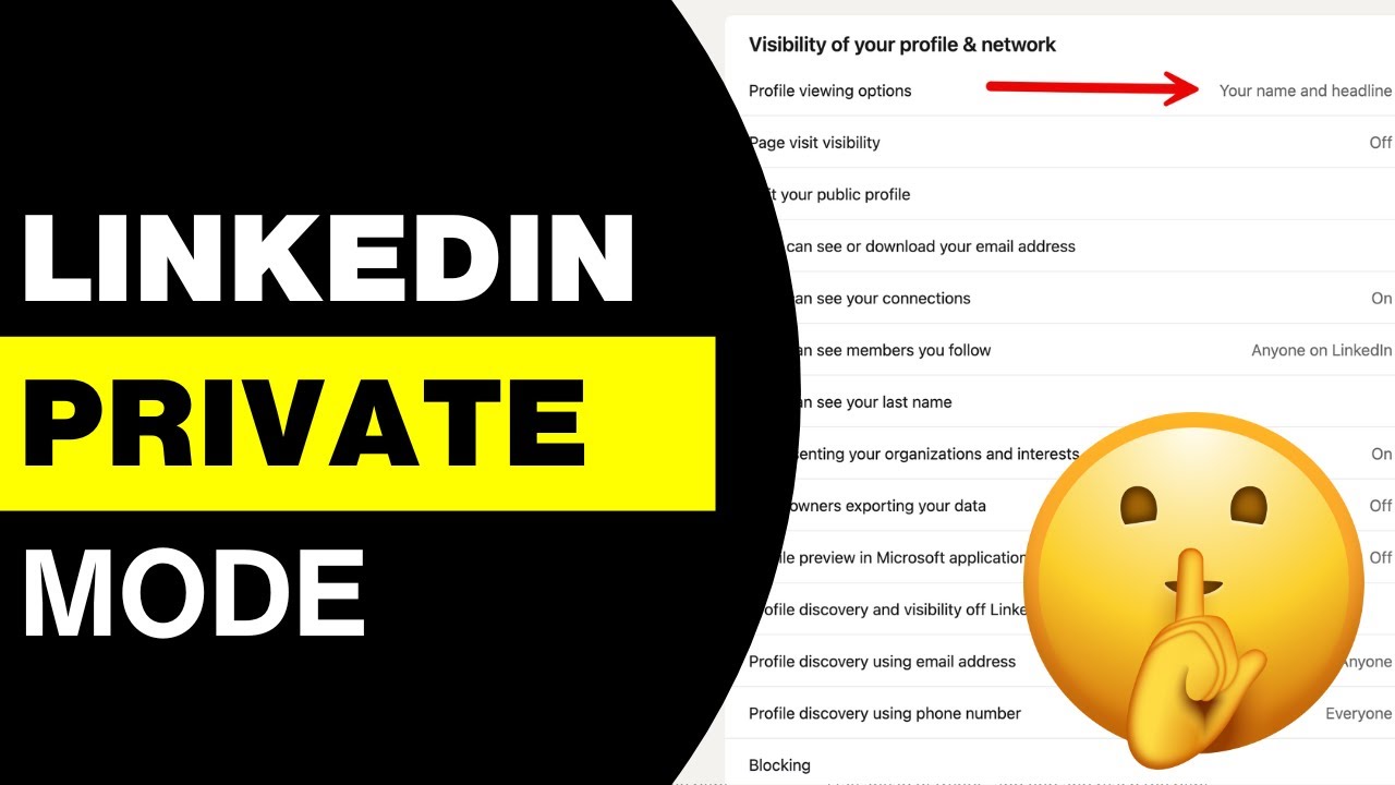 How to Use LinkedIn Private Mode - YouTube