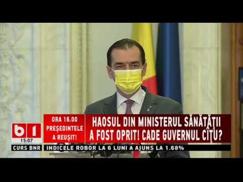 LIBERALII IL APARA PE CITU DUPA DEMITEREA LUI VOICULESCU_Stiri B1_14 aprilie 2021