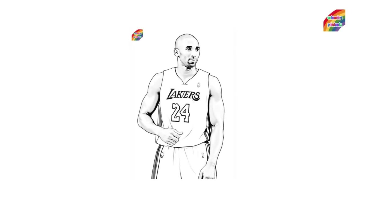 Kobe Bryant Coloring Pages ( Free Printables )